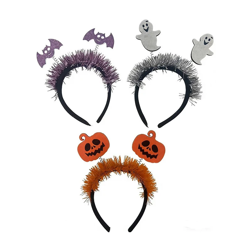 Halloween Bobble Headband, 3 Assorted Styles
