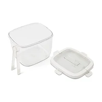 BKLYN Summer Clear and White Ice Bucket To Go, 126 fl oz