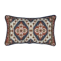 Persian Pattern Boucle Lumbar Pillow, 12x20 in