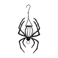Black Metal Hanging Spider, 24 in