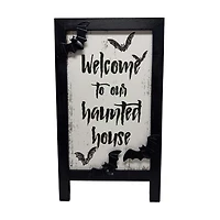 Home Sweet Haunted Home Welcome Sign, 15x8 in