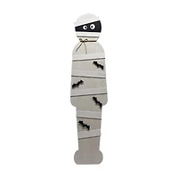 Halloween Mummy Leaning Porch Sign