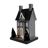 Glittery Haunted House Tabletop Decor