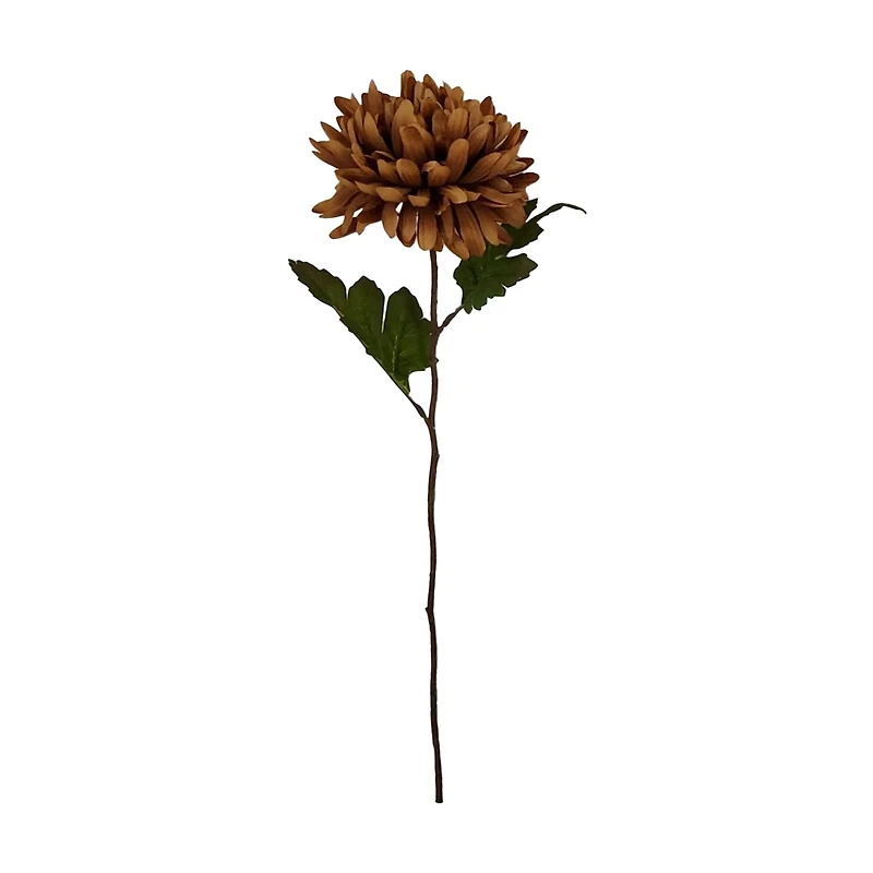 Artificial Brown Mum Floral Stem, 23 in