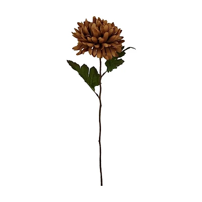 Artificial Brown Mum Floral Stem, 23 in