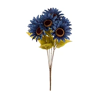 Artificial Blue Sun Flower Bush