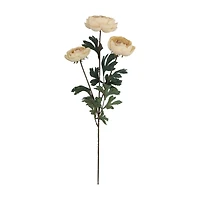 Harvest Beige Artificial Ranunculus Stem, 22 in