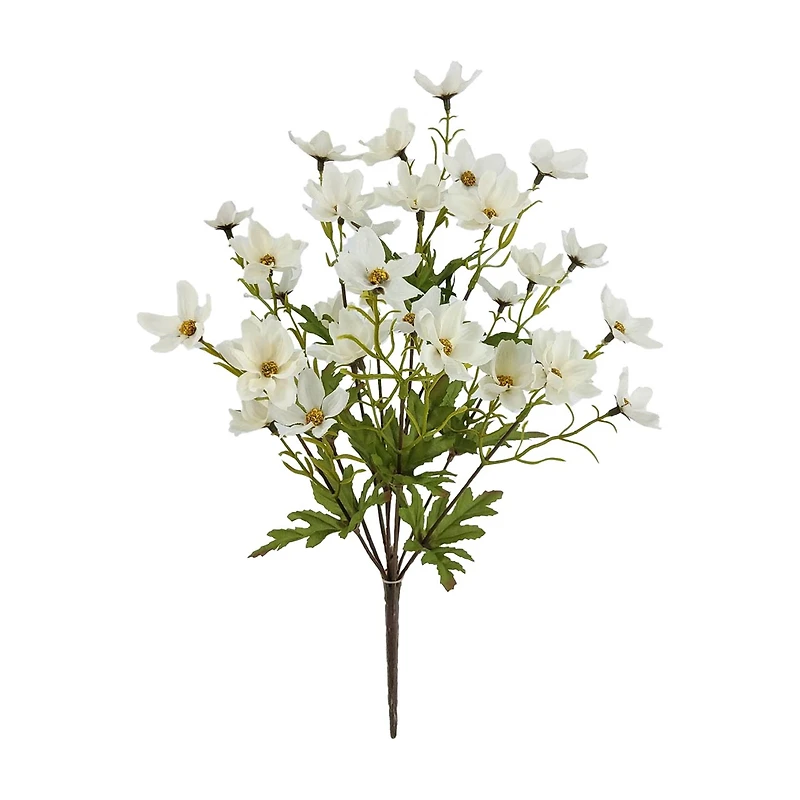 Harvest Cream Artificial Daisy Bush, 16 in