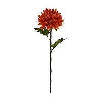 Fall Harvest Orange Artificial Mum Stem, 23 in