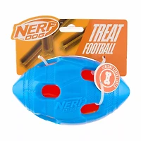 Nerf Blue & Orange Treat Football Dog Toy