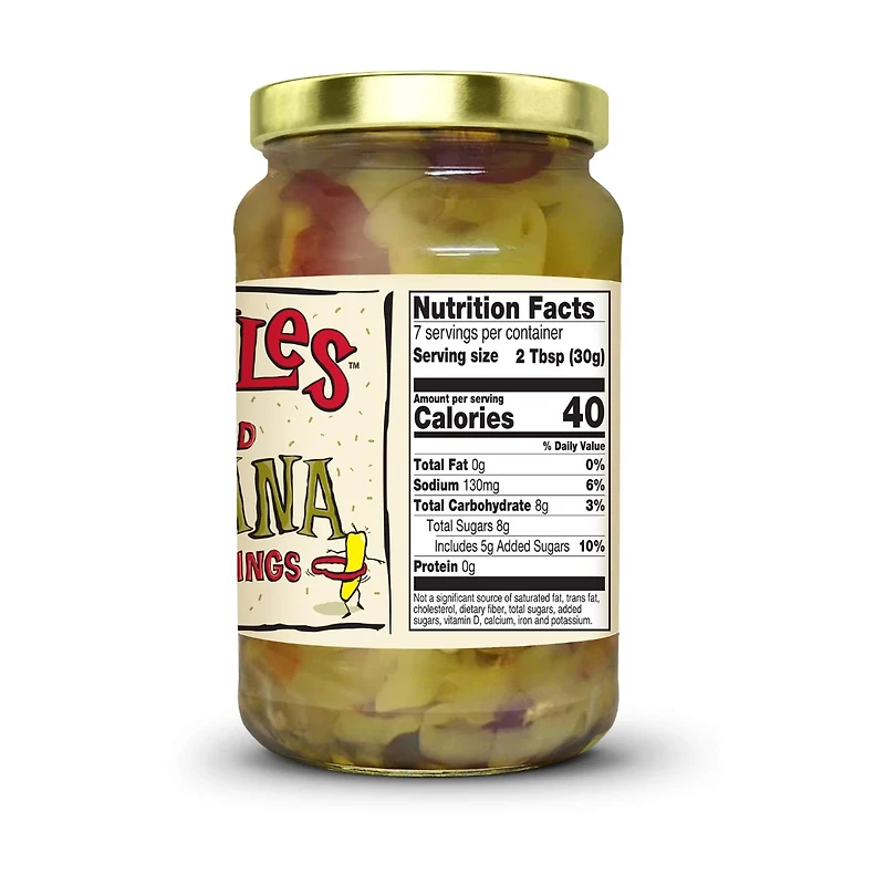 Wickles Wicked Banana Pepper Rings, 12 oz