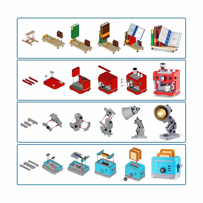 MAX Build More Premium Home Building Bricks Collection (Coffee Machine) by ZURU