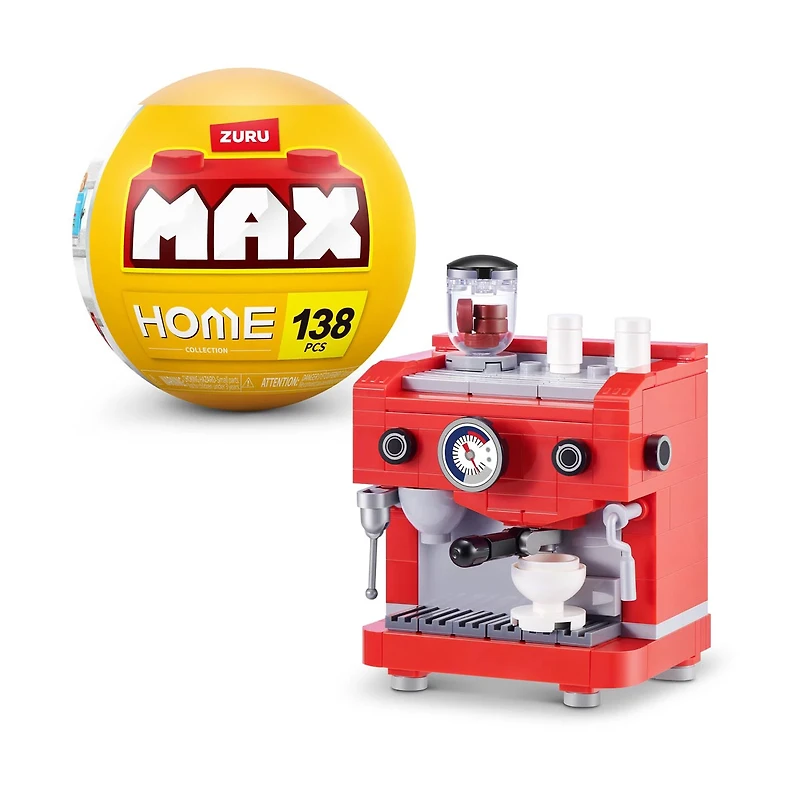 MAX Build More Premium Home Building Bricks Collection (Coffee Machine) by ZURU