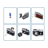 ZURU MAX Build More Premium Retro S2 Building Bricks Collection (Camera), 152 pc