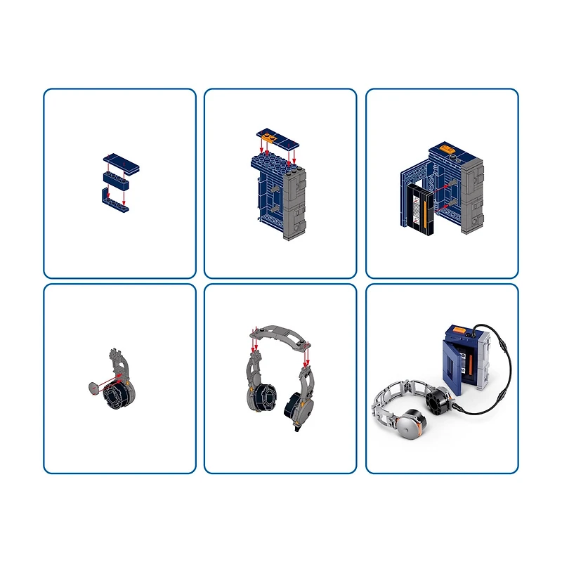 MAX Build More Premium Retro S2 Building Bricks Collection (Cassette Player) by ZURU