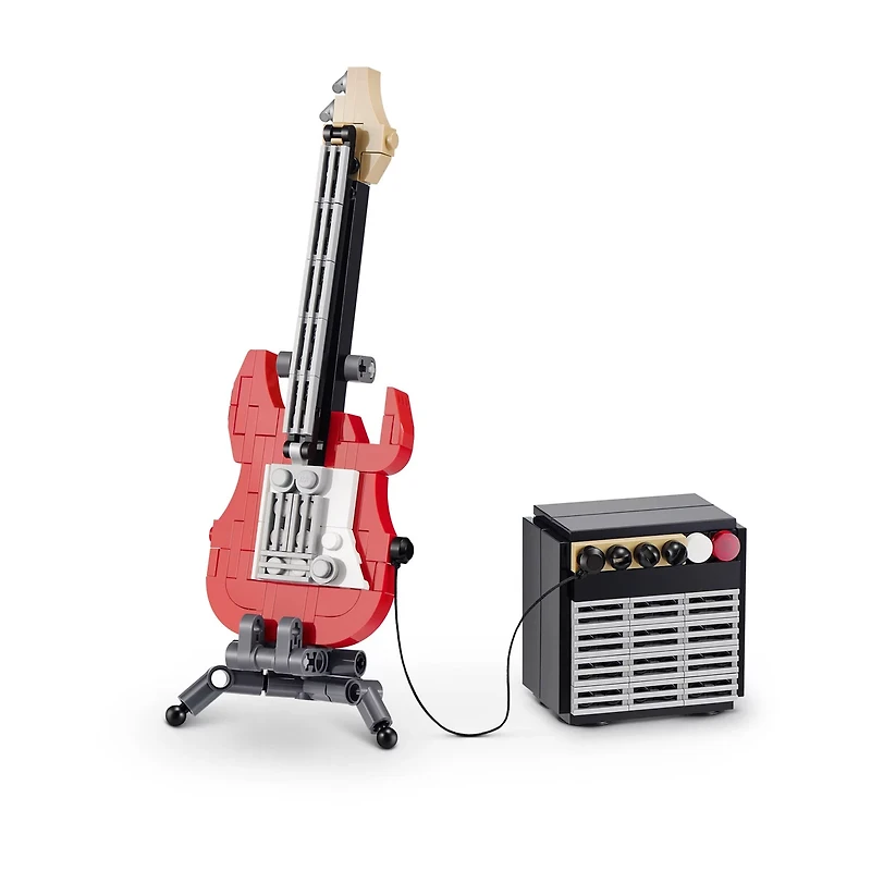MAX Build More Premium Retro S2 Building Bricks Collection (Guitar And Amp) by ZURU