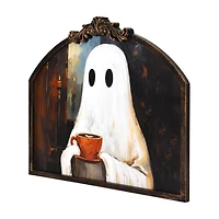 Halloween Ghost Coffee Framed Art, 20.5x16.5x1.12 in