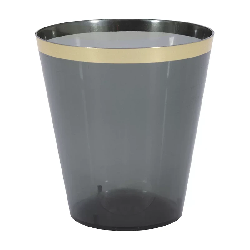 Premier Stylz Black & White Plastic Shot Glasses, 2 fl oz, 20 ct