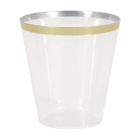 Premier Stylz Black & White Plastic Shot Glasses, 2 fl oz, 20 ct