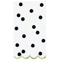 Black, White & Gold Polka Dot Guest Napkins, 16 ct