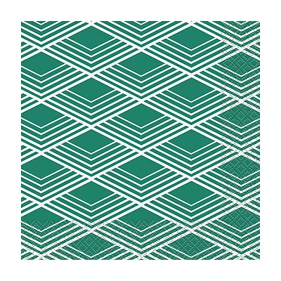 Green Prism Lunch Napkin, 16 ct
