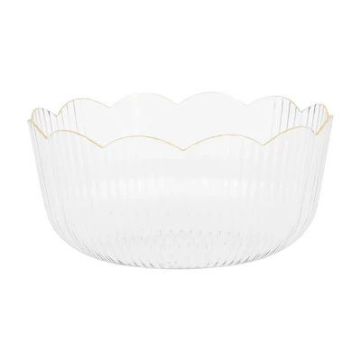 Premier Stylz Clear Fluted Serving Bowl