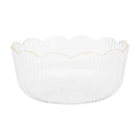 Premier Stylz Clear Fluted Serving Bowl