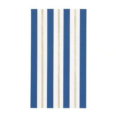 Premier Stylz Blue & White Striped Guest Napkins, 16 ct
