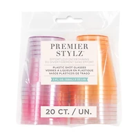 Premier Stylz Pink Peach Shot Glasses, 2 oz, 20 ct