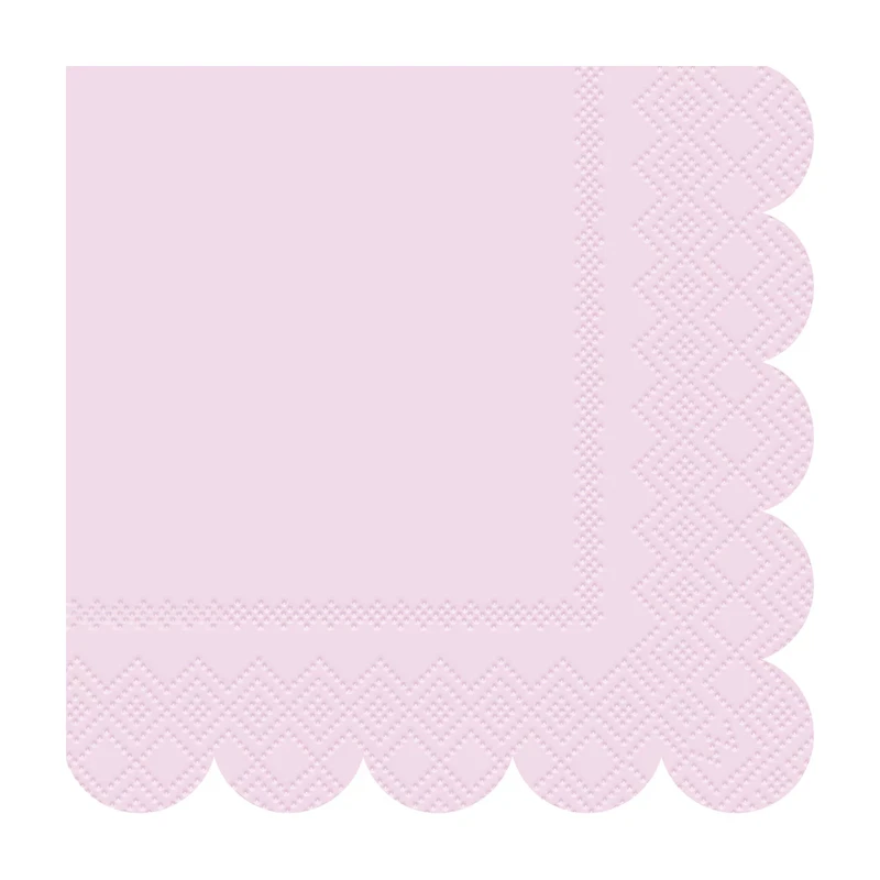 Premier Stylz Pink/Purple Scalloped-Edge Beverage Napkins, 16 ct, 3 Assorted