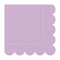 Premier Stylz Pink/Purple Scalloped-Edge Beverage Napkins, 16 ct, 3 Assorted