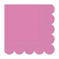 Premier Stylz Pink/Purple Scalloped-Edge Beverage Napkins, 16 ct, 3 Assorted