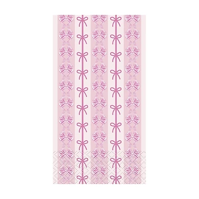 Premier Stylz Pink Bow Guest Napkins, 16 ct