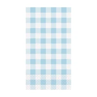 Premier Stylz Blue Gingham Guest Napkins, 16 ct