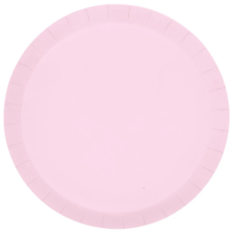 Ballet Pink Round Paper Plates, 7 in, 8 ct