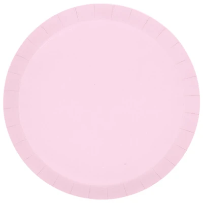 Ballet Pink Round Paper Plates, 7 in, 8 ct