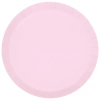 Ballet Pink Round Paper Plates, 7 in, 8 ct