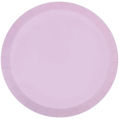 Lilac Round Paper Plates, 7 in, 8 ct