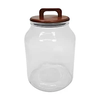 Glass Canister with Wood Lid, 108 oz