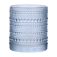 Harvest Blue Hobnail Glass DOF Tumbler, 9.5 oz