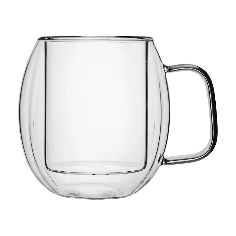 Harvest Double-Walled Borosilicate Glass Pumpkin Mug