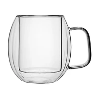 Harvest Double-Walled Borosilicate Glass Pumpkin Mug