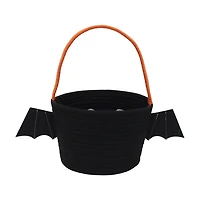Halloween Bat Fabric Basket, 8x6 in