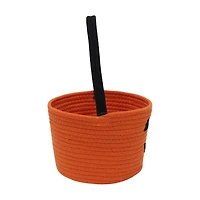 Halloween Pumpkin Fabric Basket, 8x6 in