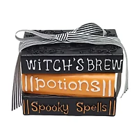 Halloween Spell Book Stack Decor