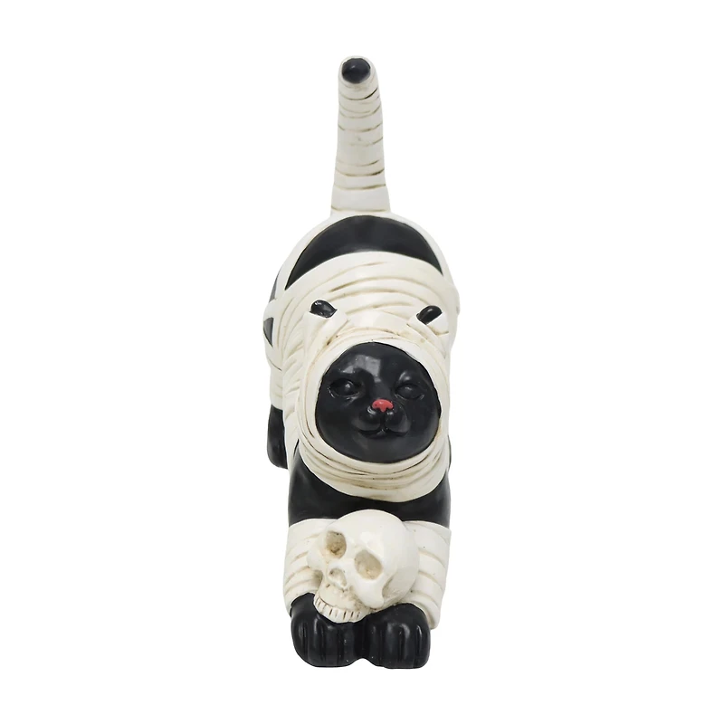 Halloween Mummy Cat Figurine