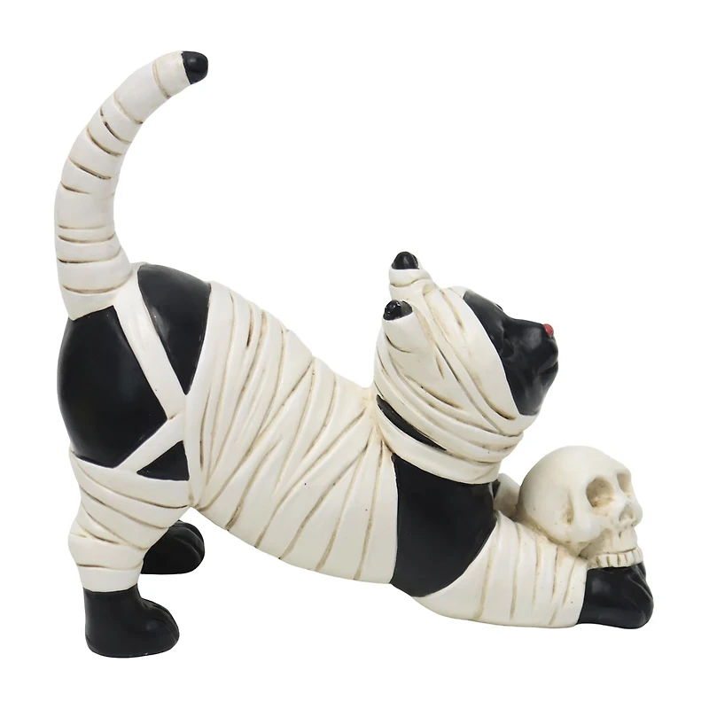 Halloween Mummy Cat Figurine