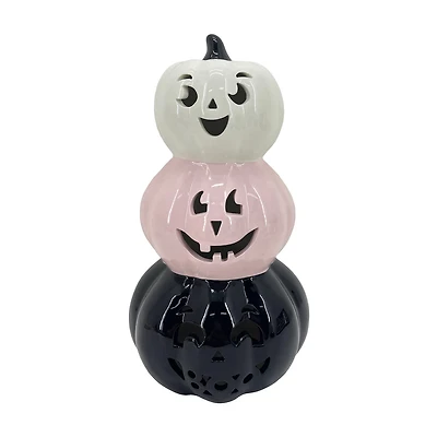 Halloween LED Light-Up Stacked Pumpkins