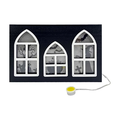 LED Light-Up Gothic Window Box Decor