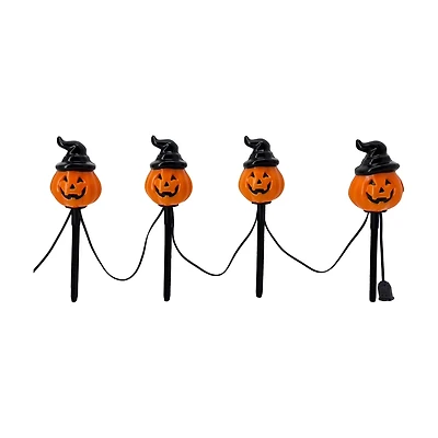 Jack-O'-Lantern Path Lights, 4 ct